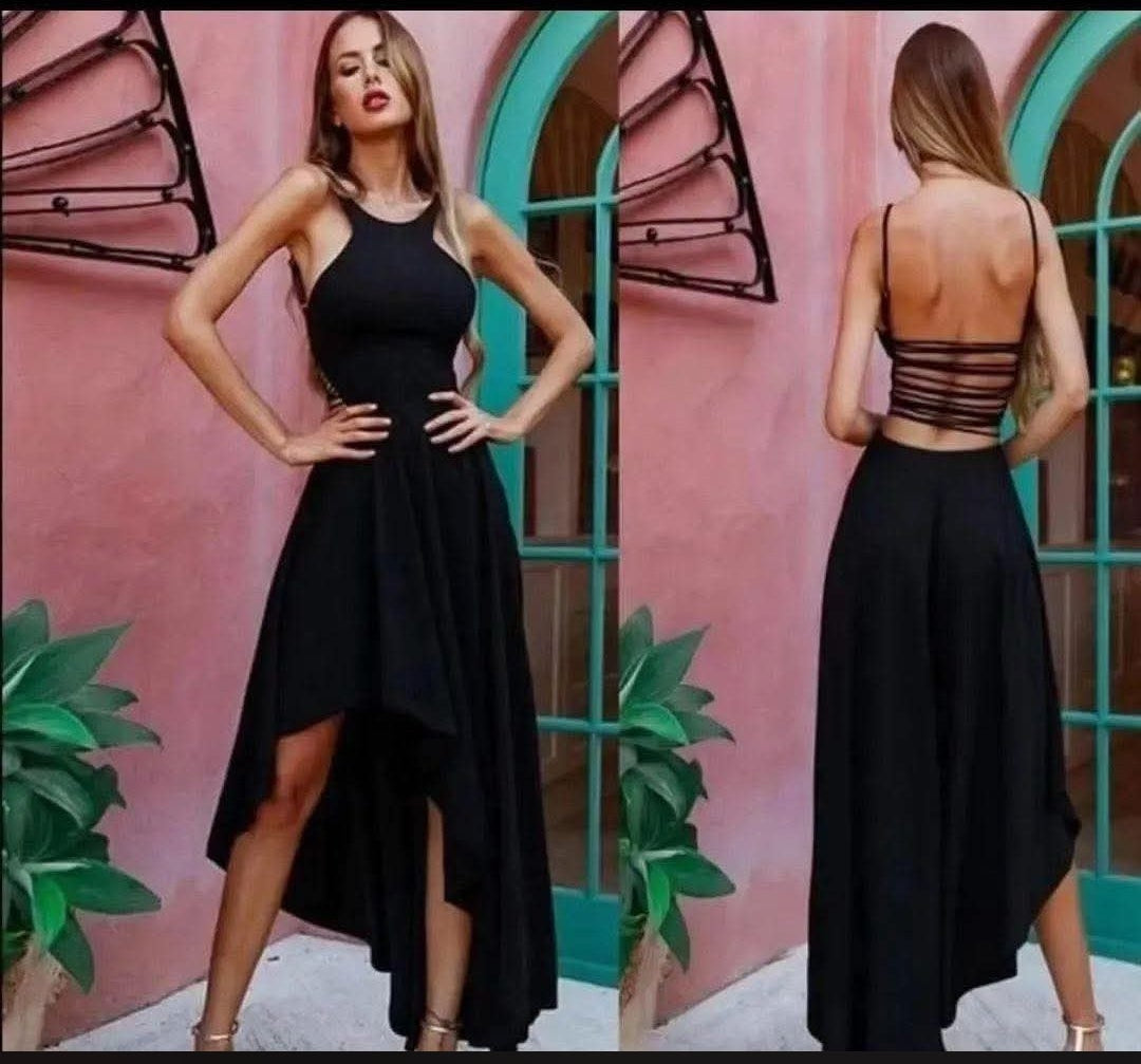 Summer backless dress