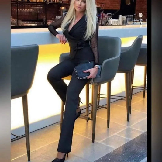 Clear sleeves Jumpsuit