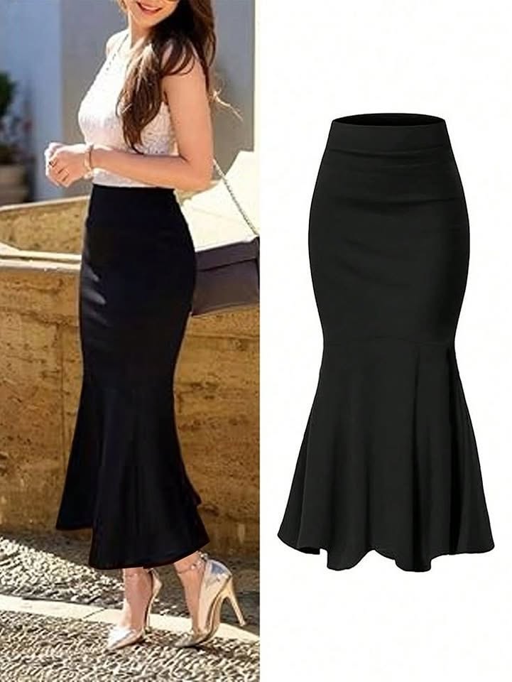 Black Maxi events Skirt