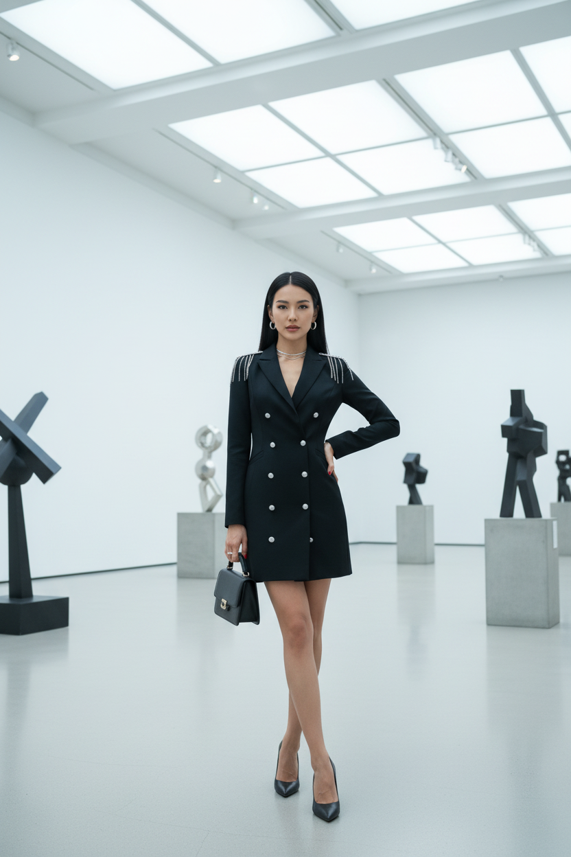 Art Gallery - Chain Fringe Dress
