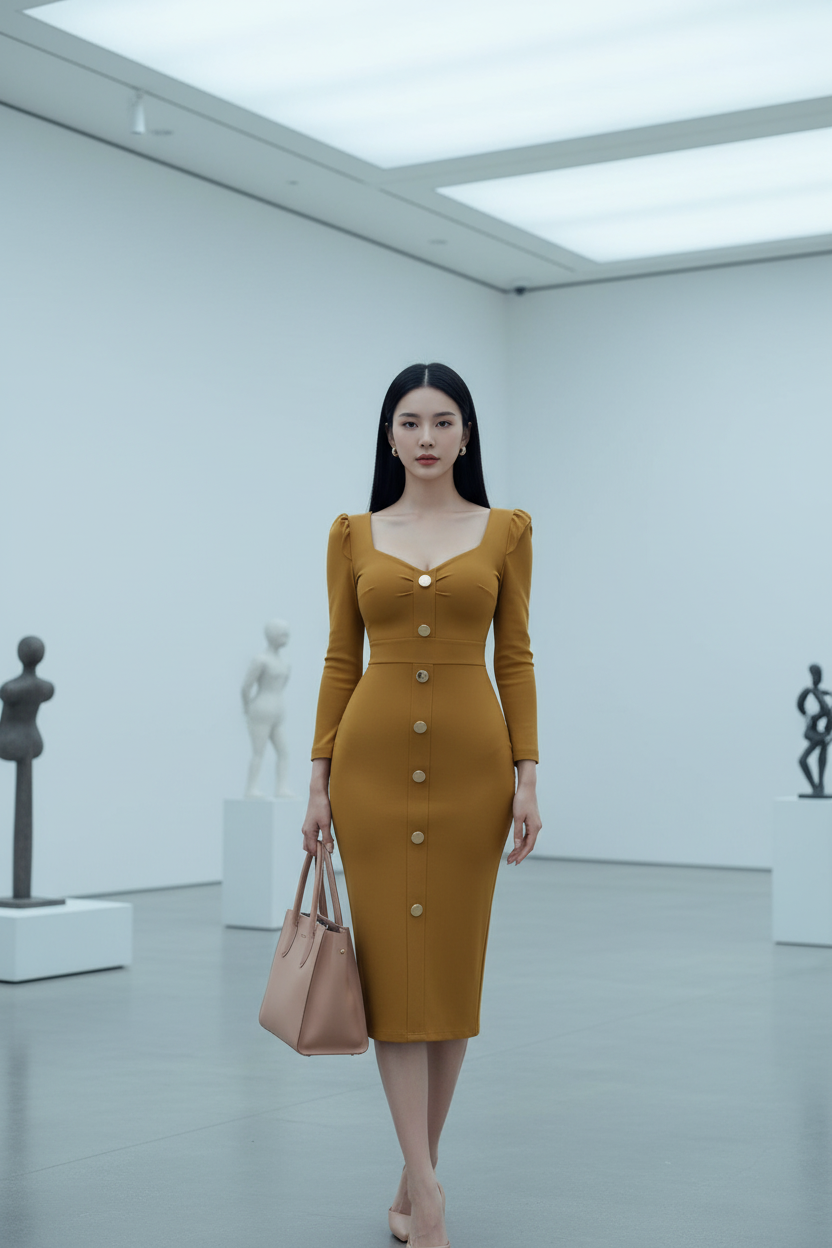 Art Gallery - Dark Mustard