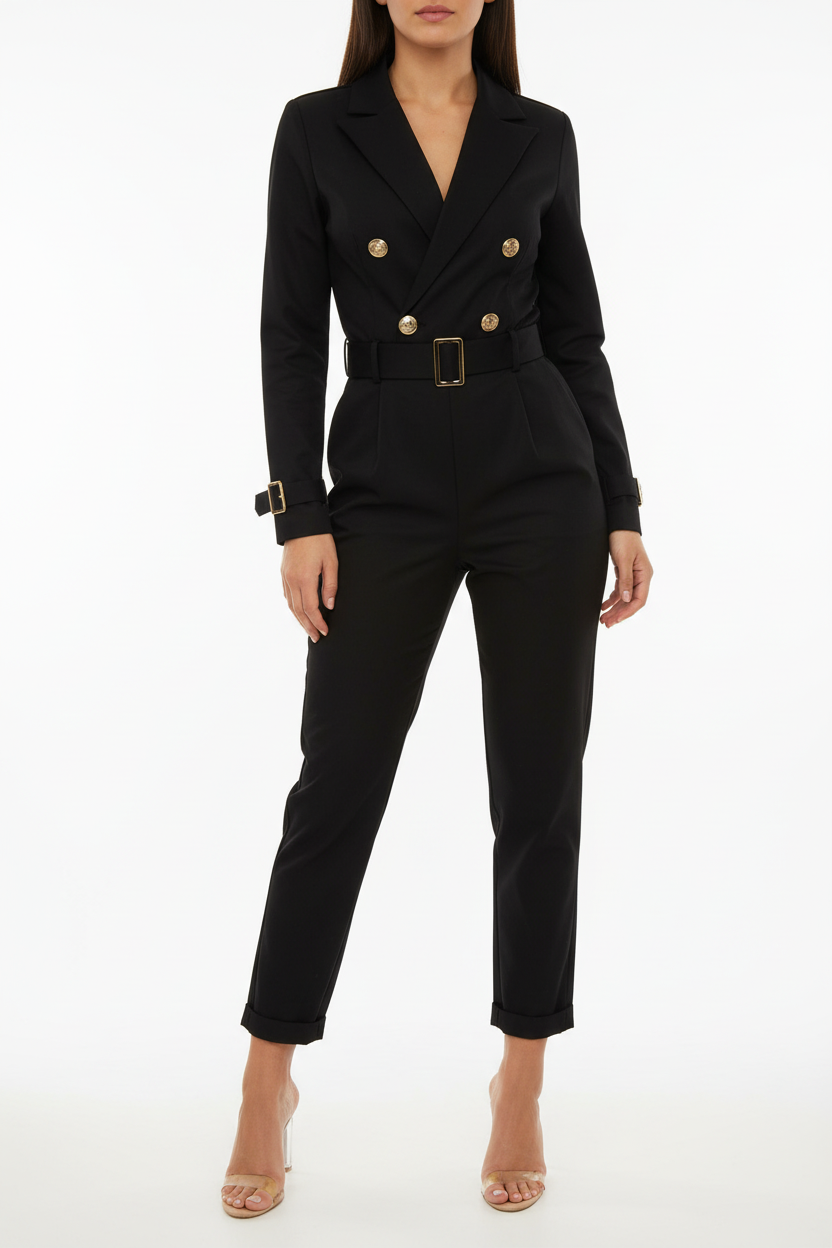 Black Blazer Jumpsuit