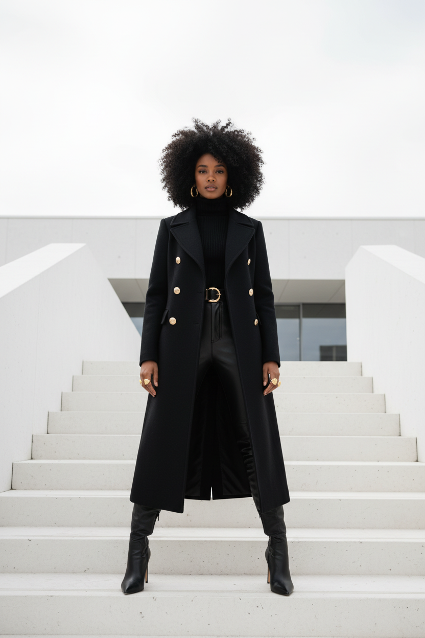 Black Coat – Minimalist Architecture