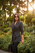 Blazer Dress Gray - Garden