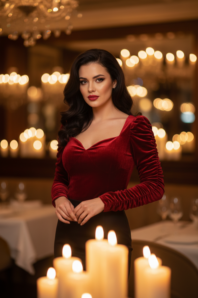 Candlelit Restaurant - Top Focus