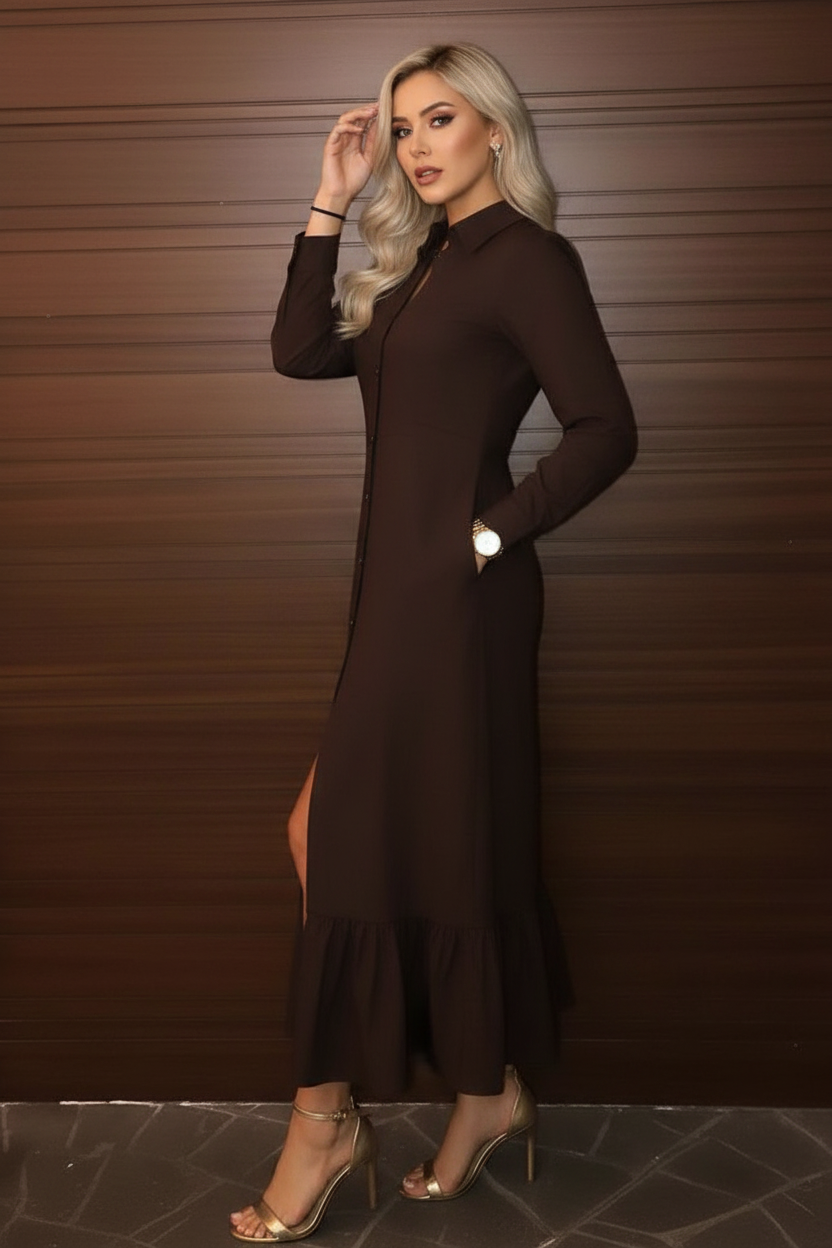 Dark Brown Dress New Model
