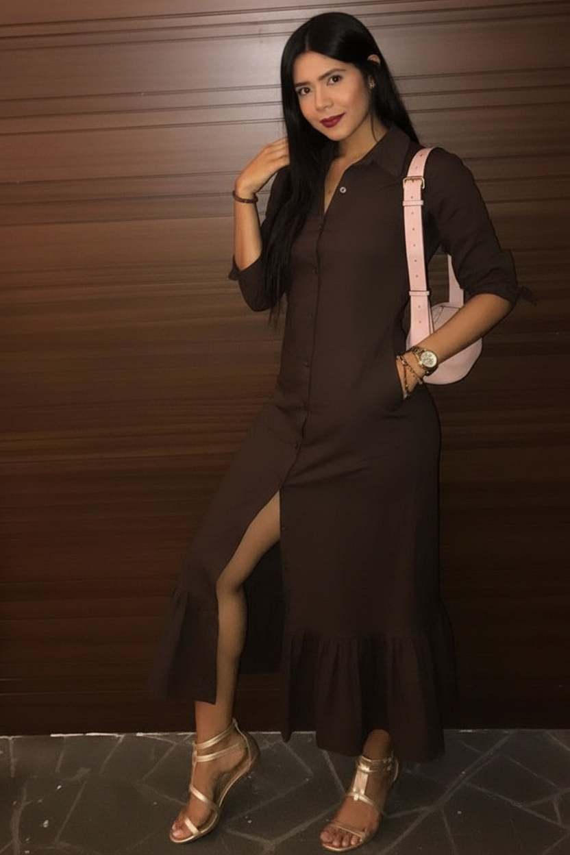 Dark Brown Dress