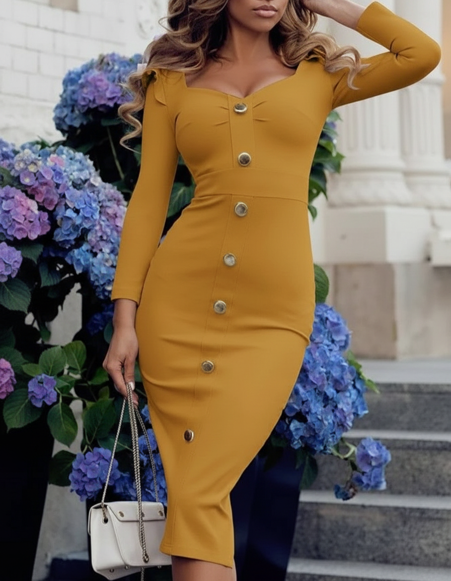 Dark Mustard Dress