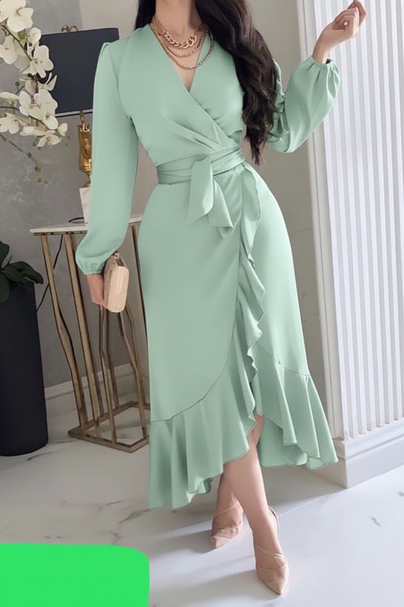 Mint Wrap Dress