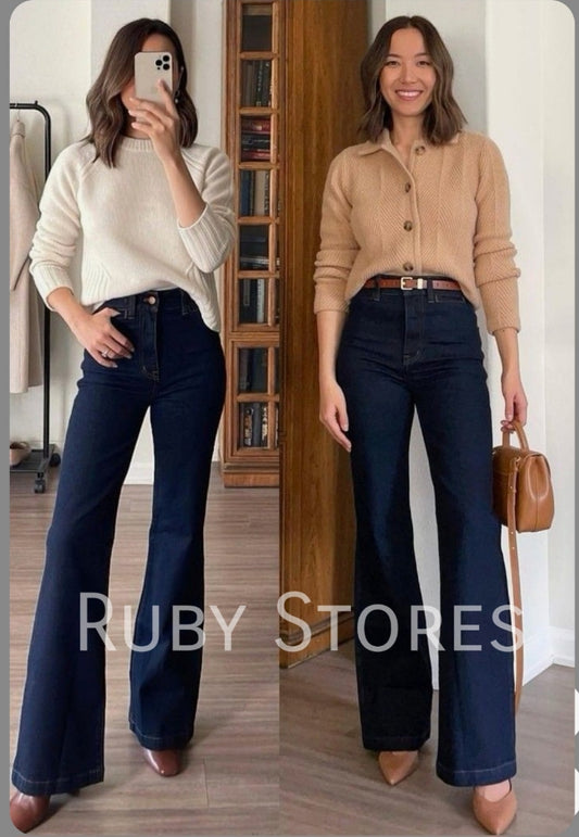 Denim Straight pants