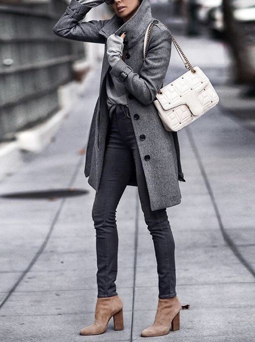 Stylish high coaller coat