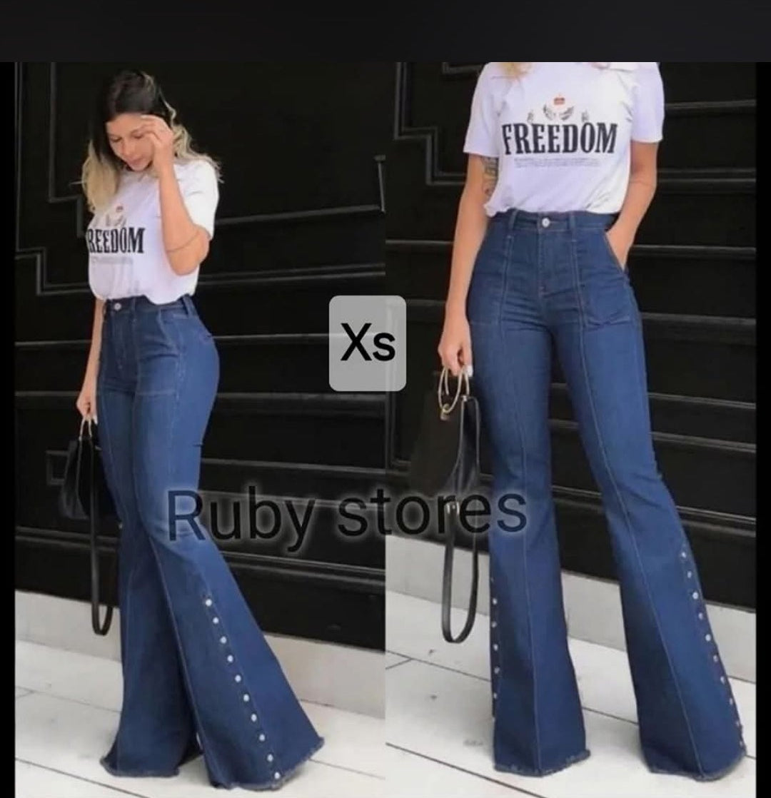 Denim Charleston pant