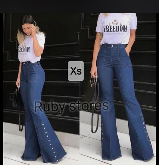 Denim Charleston pant