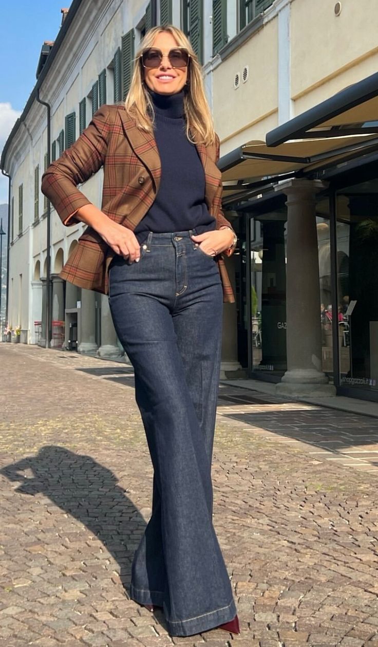 Denim Straight pants