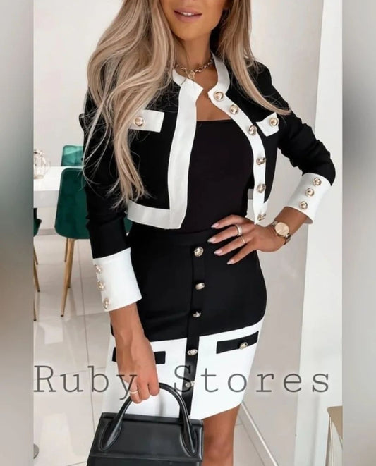 Color block elegant set