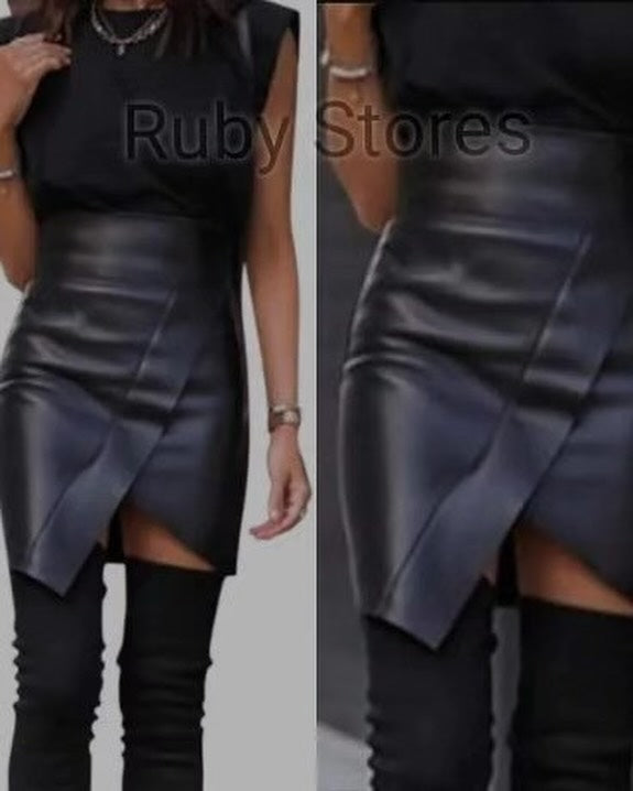 Leather mini Skirt