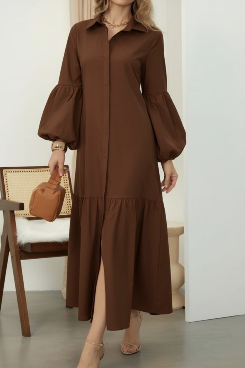 Long sleeves light dress
