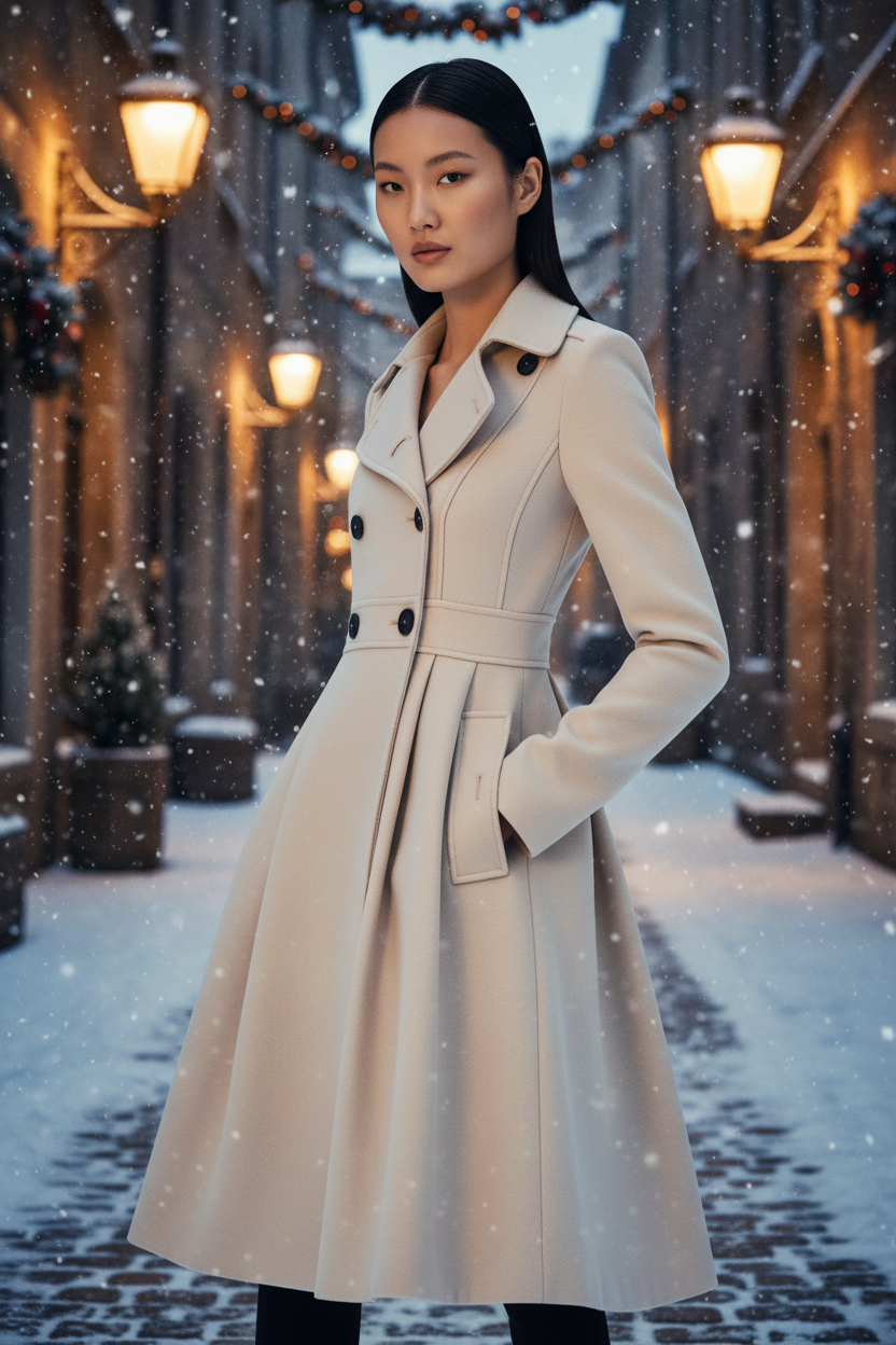 Snowy European Alley